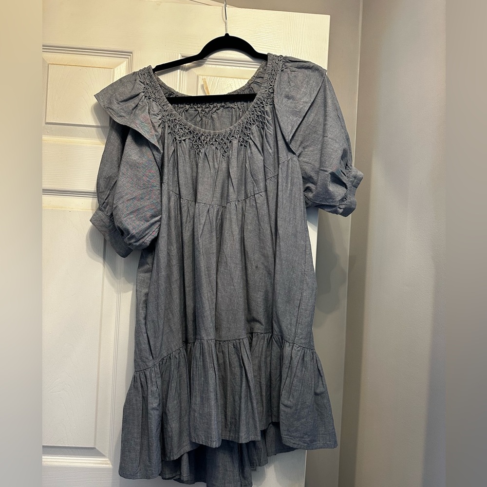 Free people blue jean dress